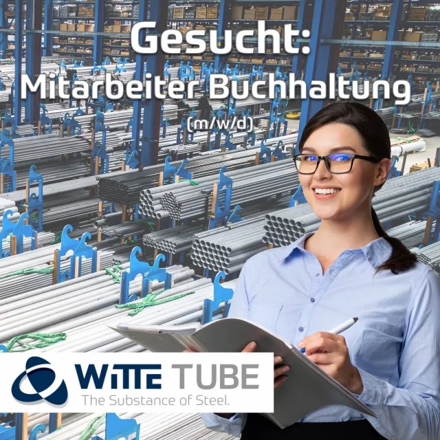 Mitarbeiter Buchhaltung (m/w/d) in Vollzeit ? Rastede Werde Teil von WITTE – einem der führenden Spezialstahl-Lagerhalt...